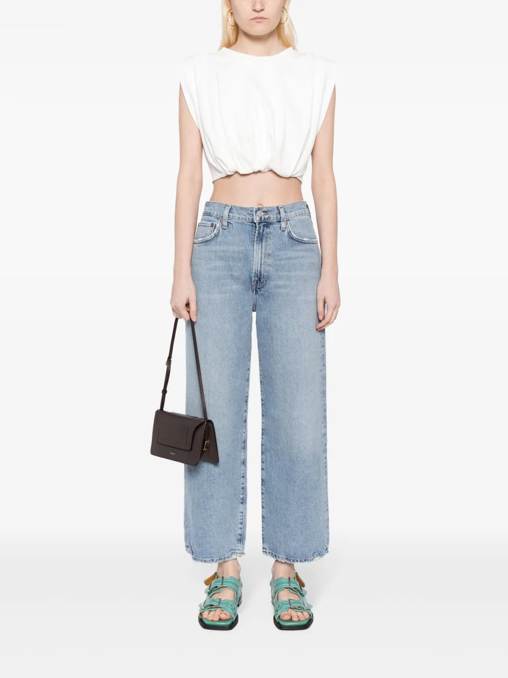Harper Mid-Rise Cropped Jeans