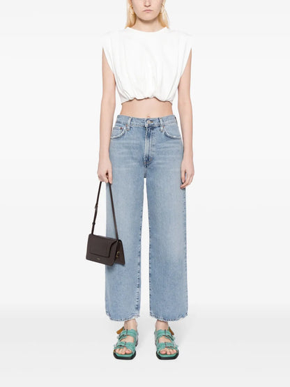 Harper Mid-Rise Cropped Jeans
