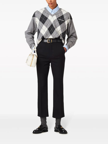 Grain De Poudre Cropped Trousers