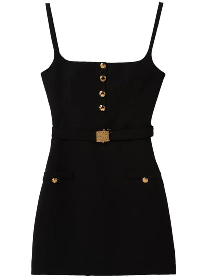 Belted Wool Minidress