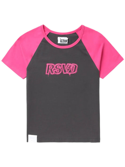 Logo-Print Colourblock T-Shirt