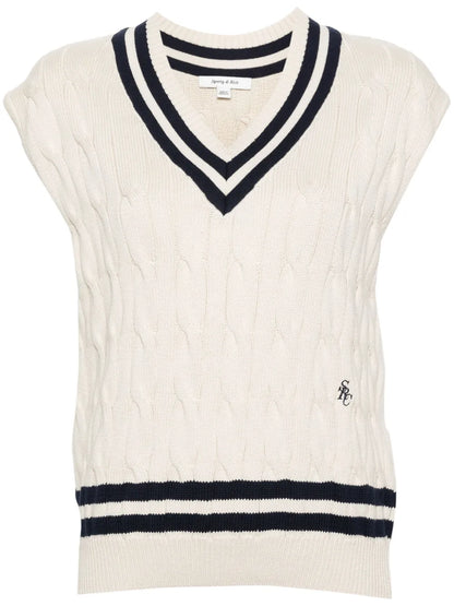 Cable-Knit Knitted Top