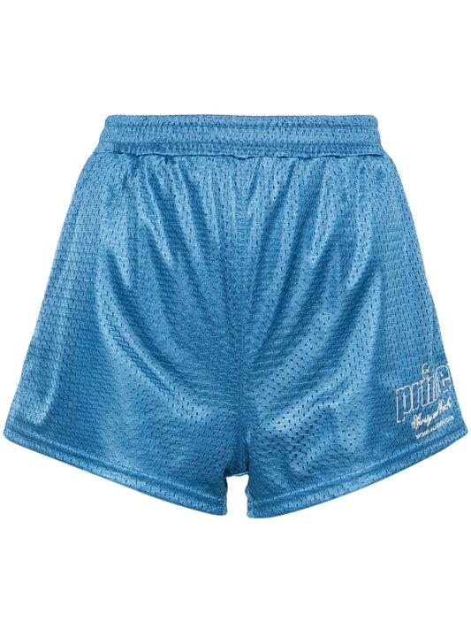 Perforated-Design Shorts