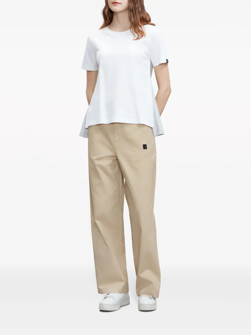 Logo-Patch Wide-Leg Trousers