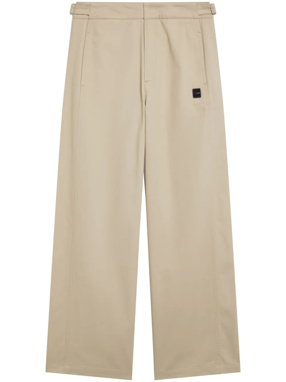 Logo-Patch Wide-Leg Trousers