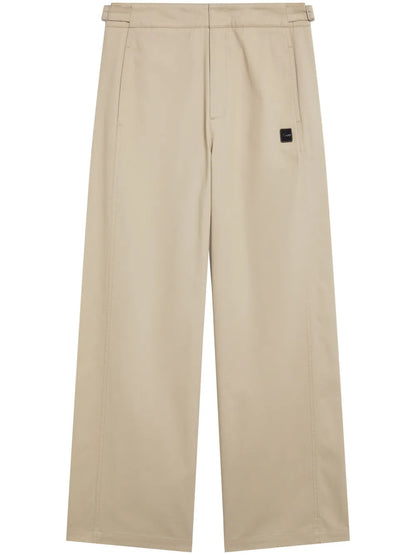 Logo-Patch Wide-Leg Trousers