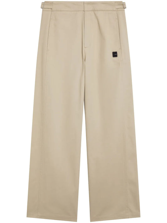 Logo-Patch Wide-Leg Trousers