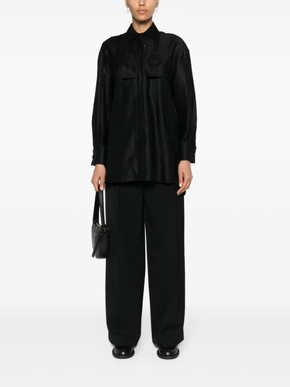 Bow-Detail Cotton Shirt