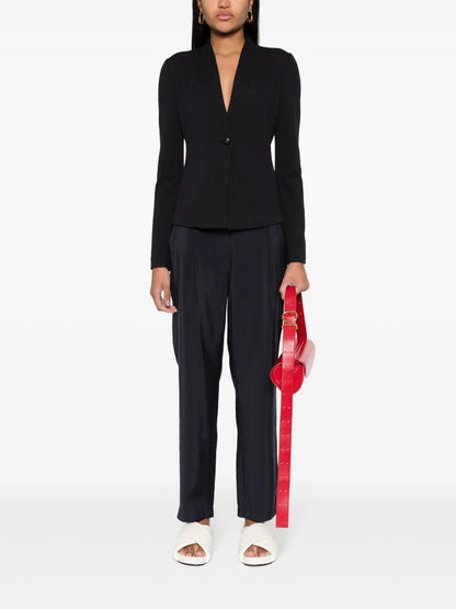 Single-Breasted Jacquard Blazer
