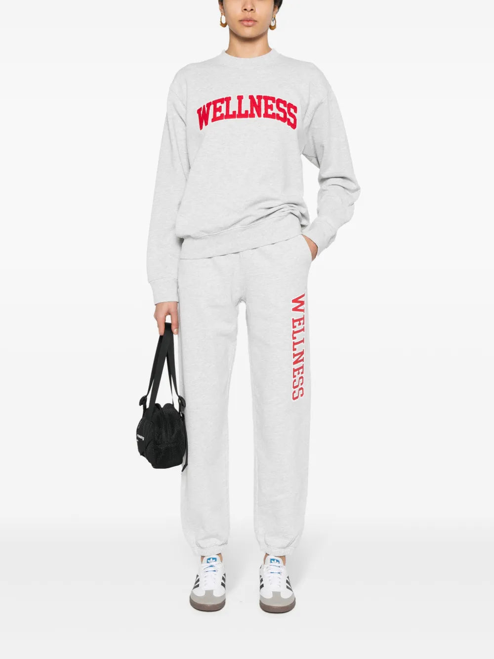 Logo-Printed Mélange Trousers
