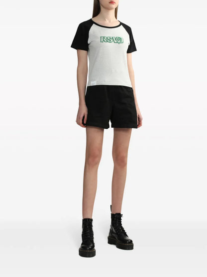 Logo-Print Colourblock T-Shirt