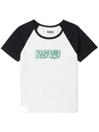 Logo-Print Colourblock T-Shirt