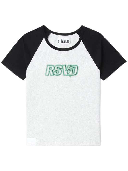 Logo-Print Colourblock T-Shirt