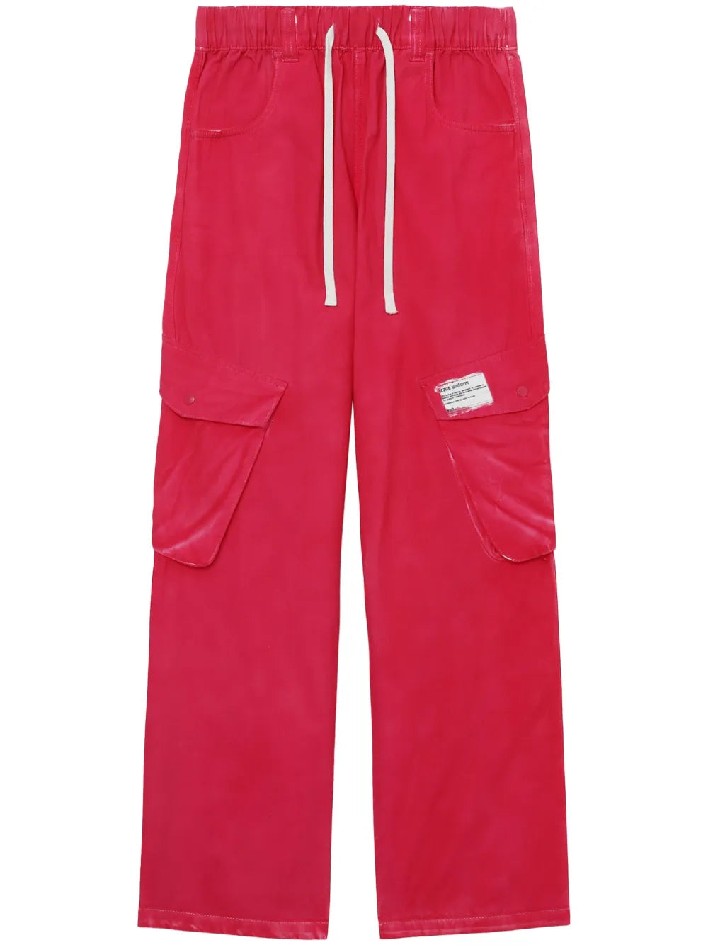 Drawstring Cotton Cargo Trousers