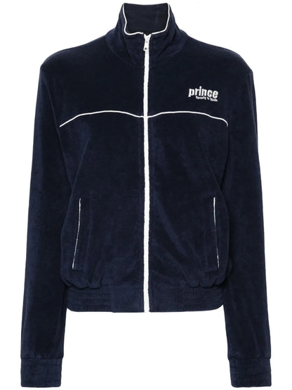 Logo-Embroidered Zip-Up Sweatshirt