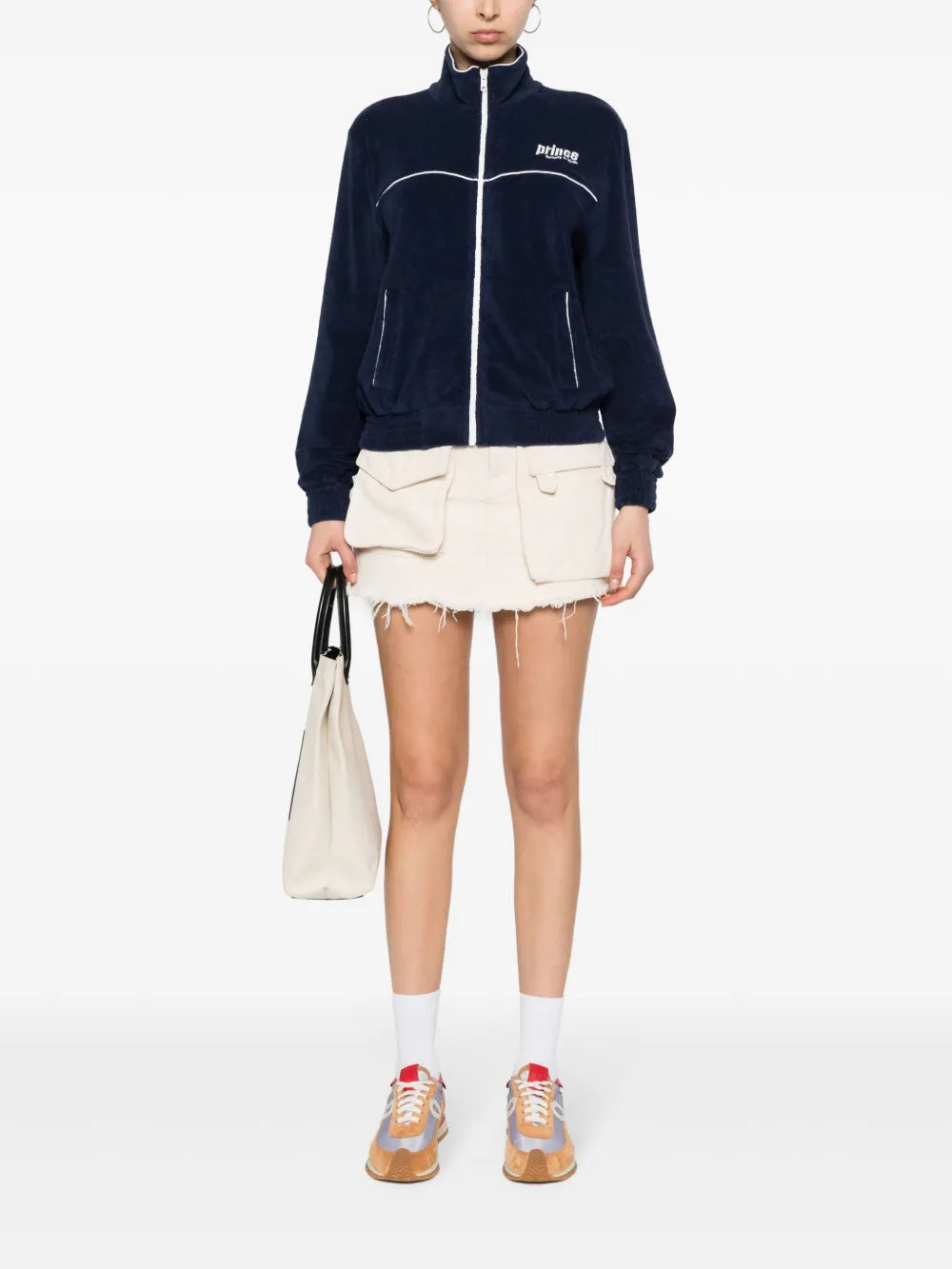 Logo-Embroidered Zip-Up Sweatshirt