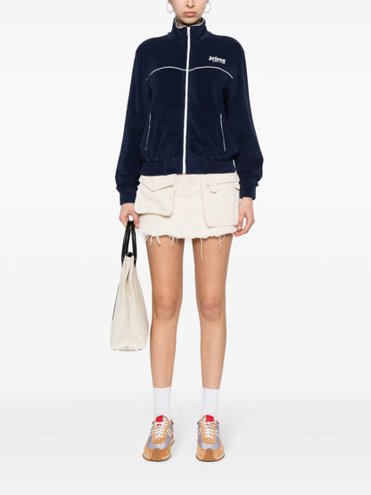 Logo-Embroidered Zip-Up Sweatshirt