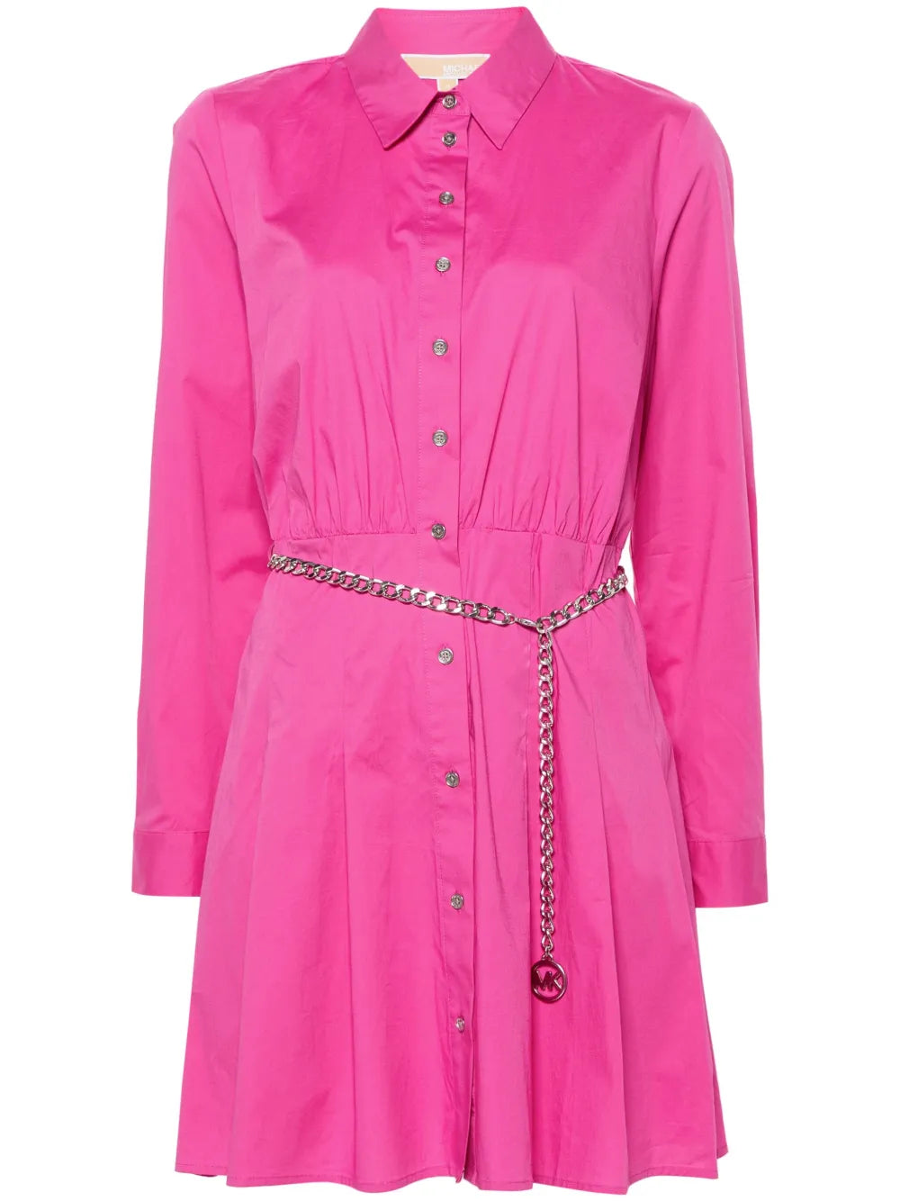 Belted Mini Shirt Dress