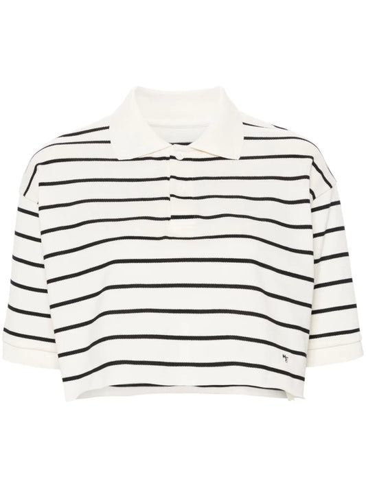 Striped Cotton Polo Shirt