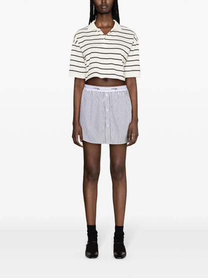 Striped Cotton Polo Shirt