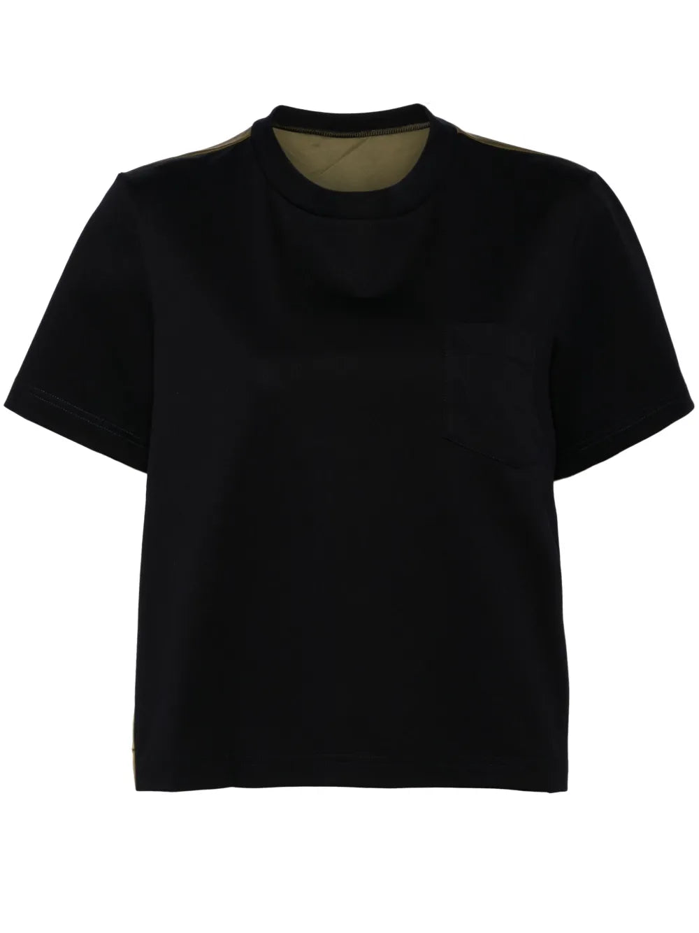 Panelled Crew-Neck T-Shirt