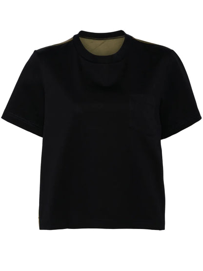 Panelled Crew-Neck T-Shirt