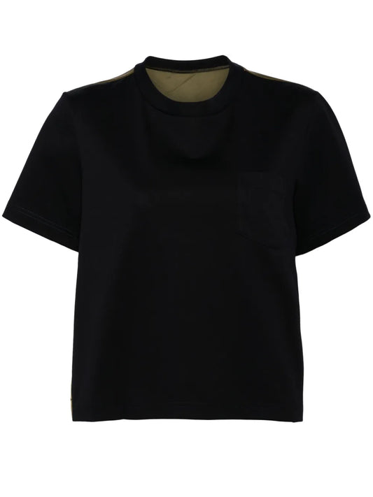 Panelled Crew-Neck T-Shirt