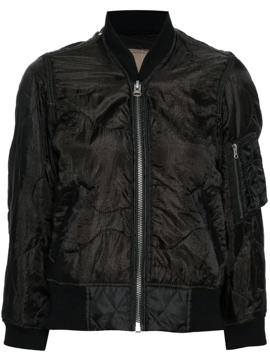 Refurbished Quilted Bomber Jacket