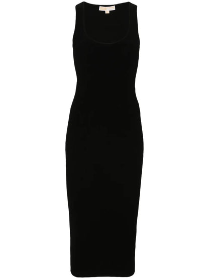 Cut-Out Ribbed Dress