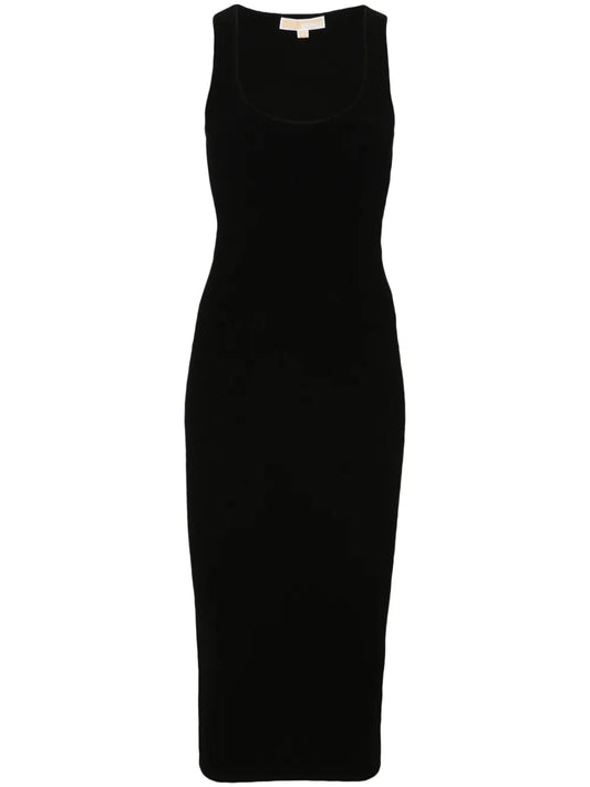 Cut-Out Ribbed Dress