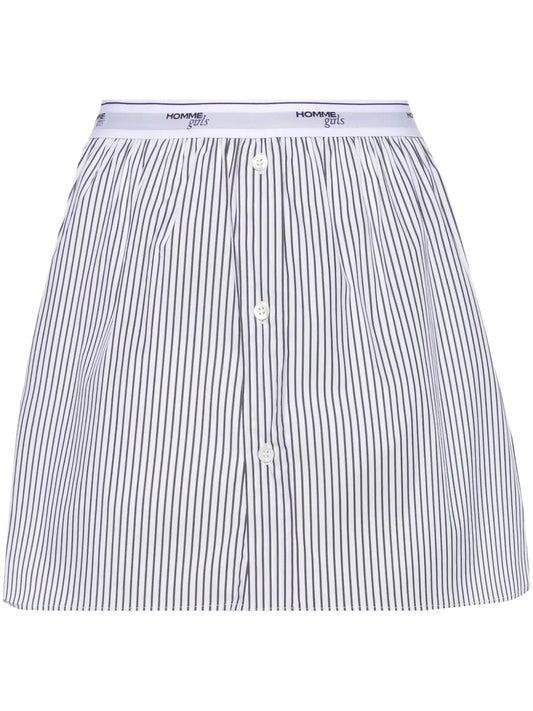 Striped A-Line Miniskirt