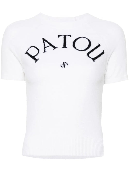 Logo-Jacquard Knitted Top