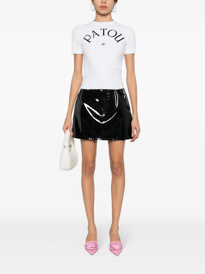 Logo-Jacquard Knitted Top