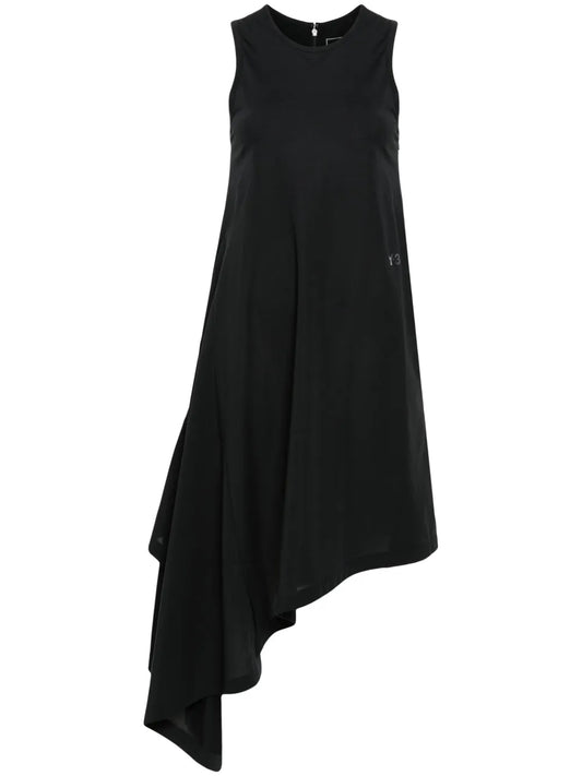 Draped Asymmetric Dress