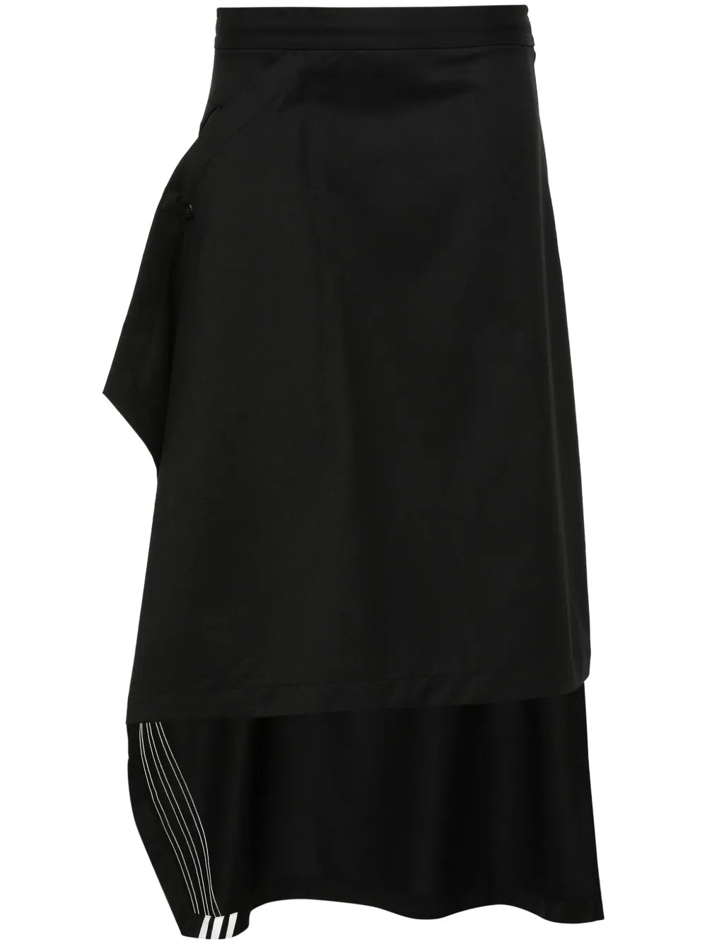 3-Stripes-Logo Asymmetric Skirt