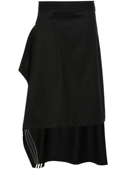 3-Stripes-Logo Asymmetric Skirt