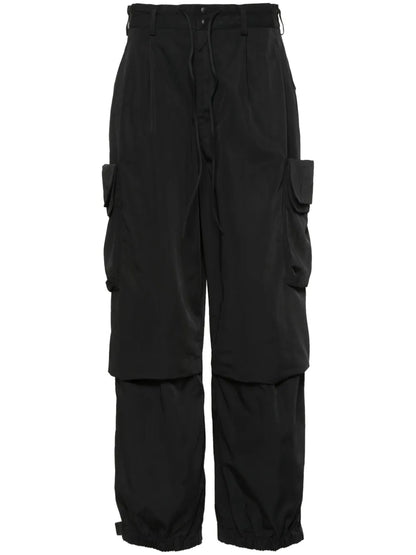 Cargo-Pockets Twill Trousers