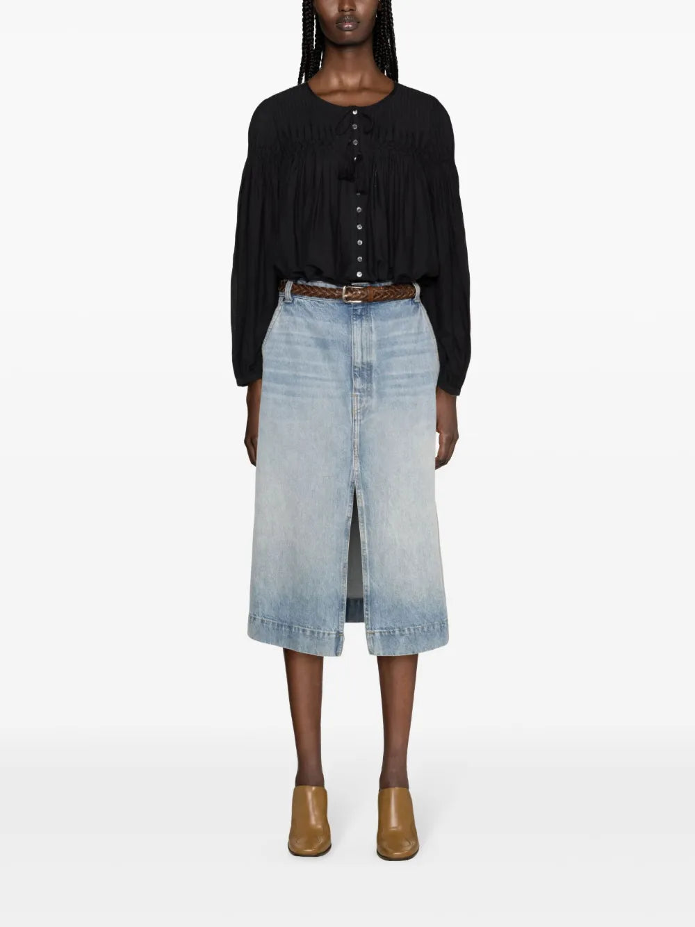 Abadi Plissé Blouse