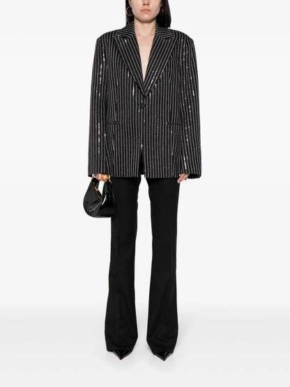 Pressed-Crease Palazzo Pants
