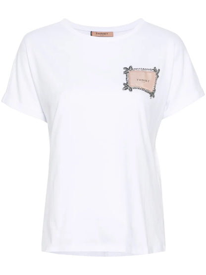 Logo-Patch Cotton T-Shirt
