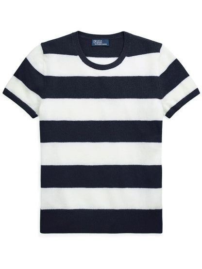Striped Knitted Cashmere Top