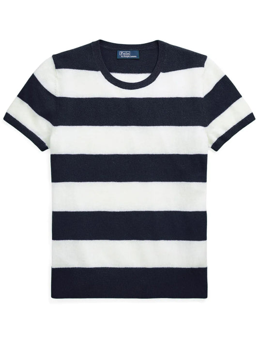 Striped Knitted Cashmere Top