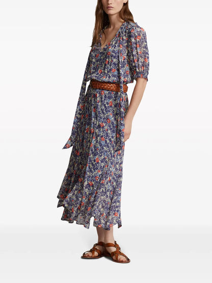 Floral-Print Maxi Dress