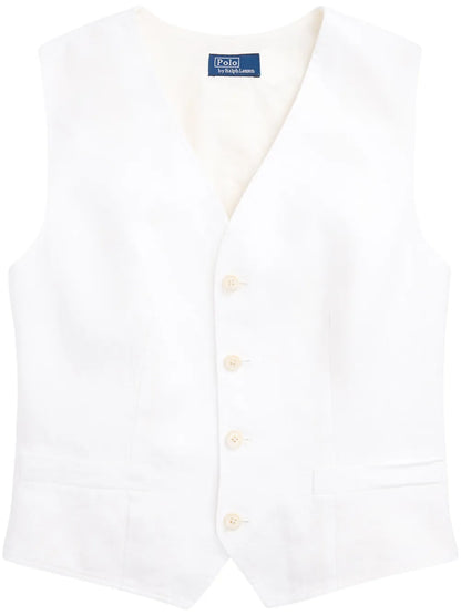 Pauline Cotton-Linen Vest