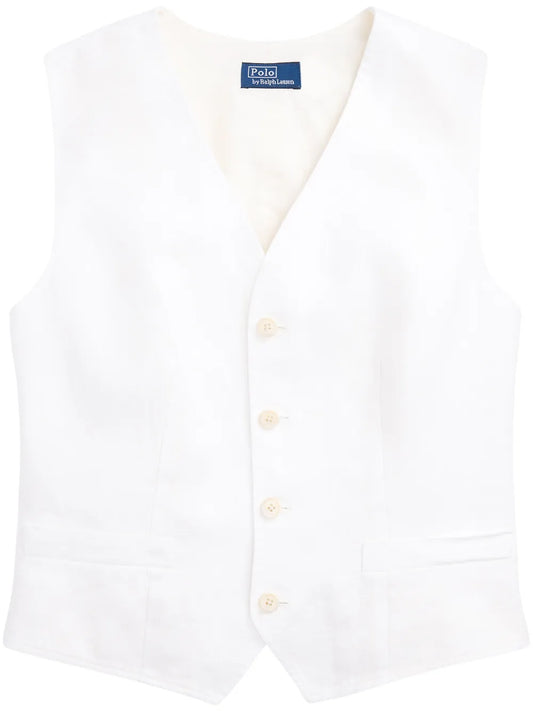 Pauline Cotton-Linen Vest