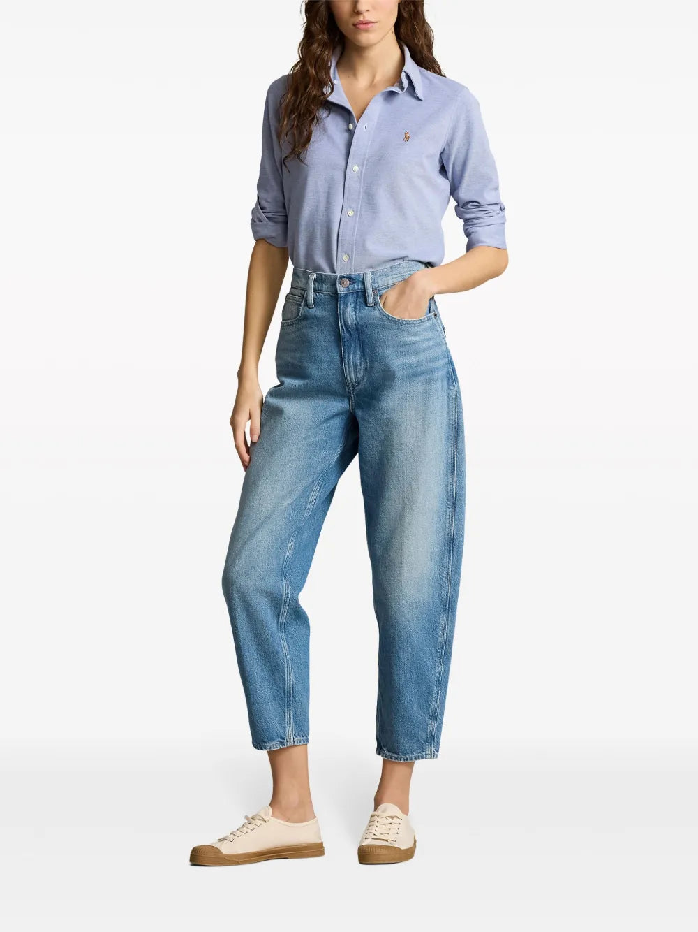 Polo Pony-Embroidered Cotton Shirt