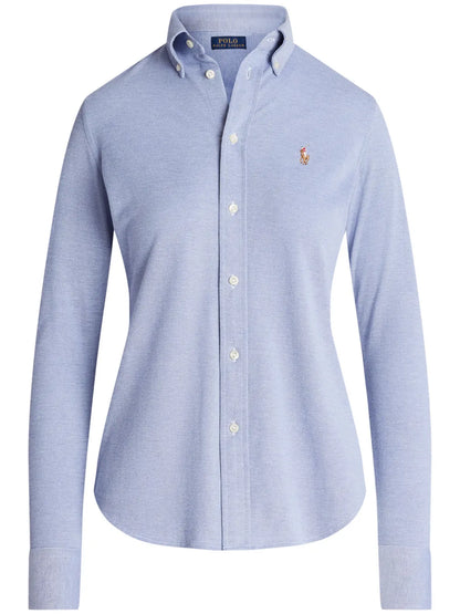 Polo Pony-Embroidered Cotton Shirt