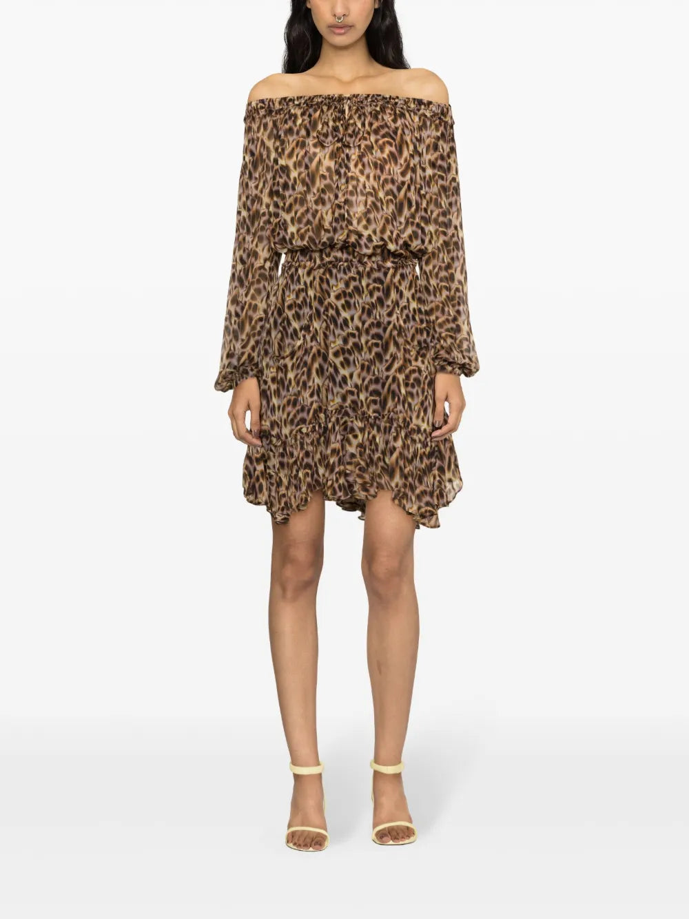 Viera Graphic-Print Miniskirt