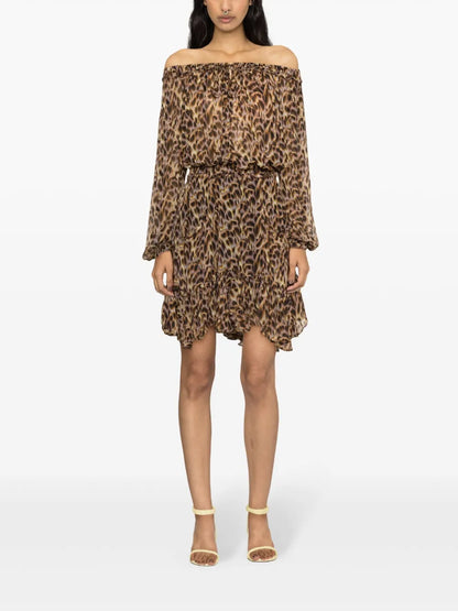 Viera Graphic-Print Miniskirt