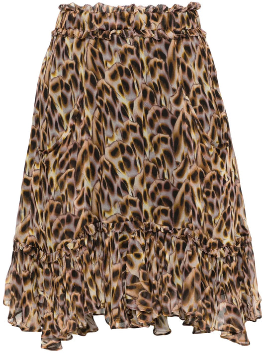 Viera Graphic-Print Miniskirt